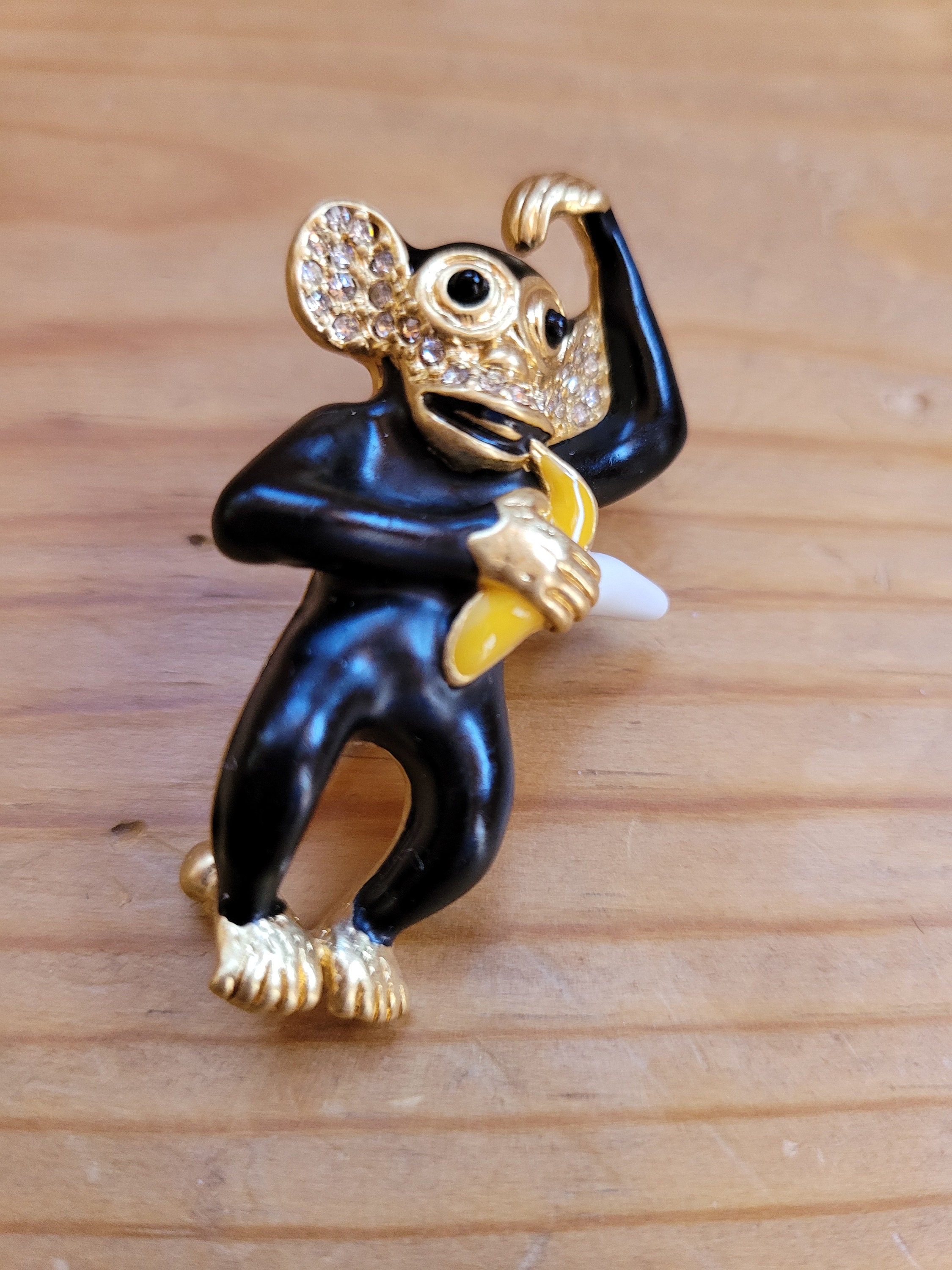 Crystal monkey jewelry etsy sale
