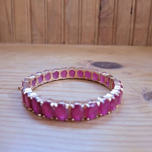Ruby Bangle Bracelet