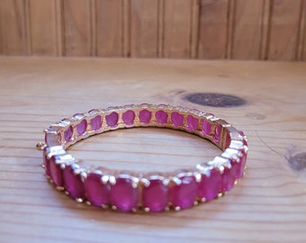Ruby Bangle Bracelet