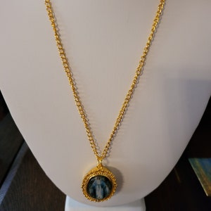Mother Mary Locket Watch Necklace