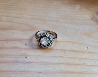 Emerald and Diamond Ring