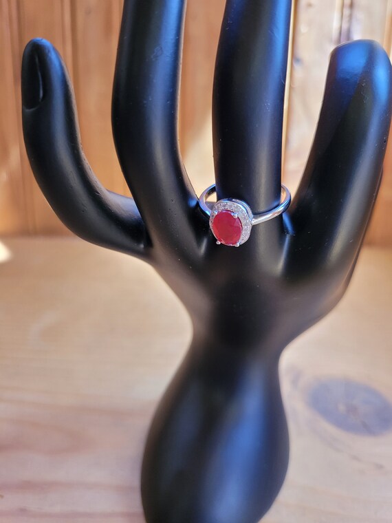 Ruby Solitaire Ring - image 8