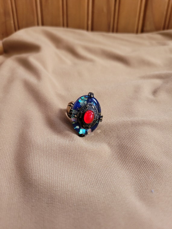 Opal and Ruby Ring - image 1