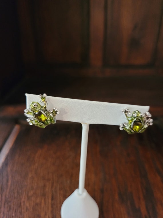 Frog Stud Earrings - image 1
