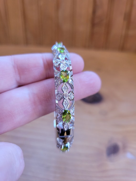 Peridot Bangle Bracelet