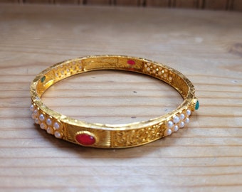 Brazalete de rubí y brazalete esmeralda
