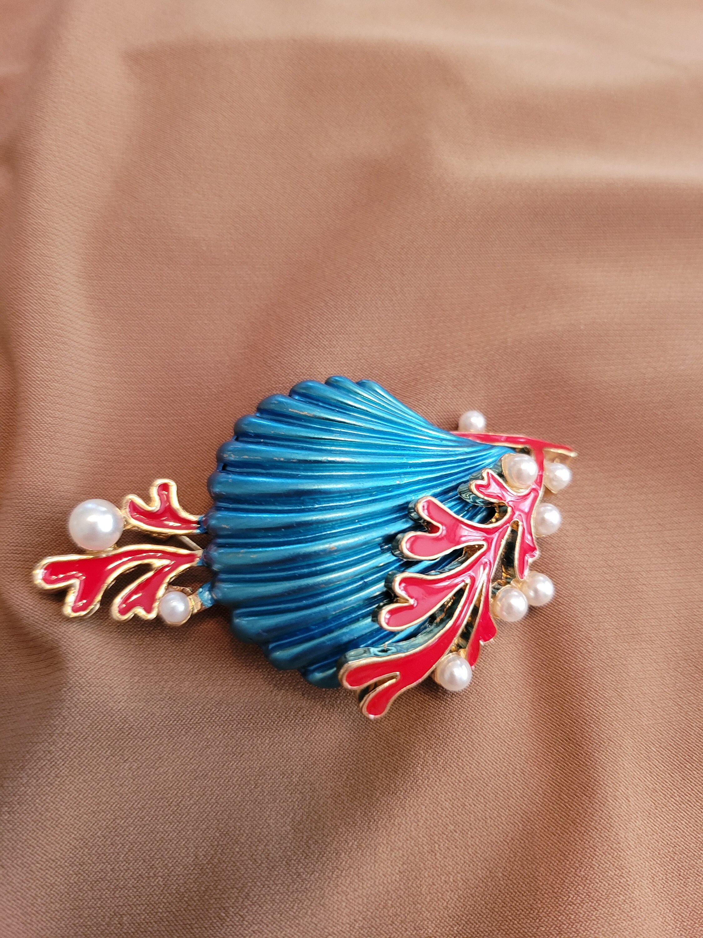 Seashell Brooch - Etsy
