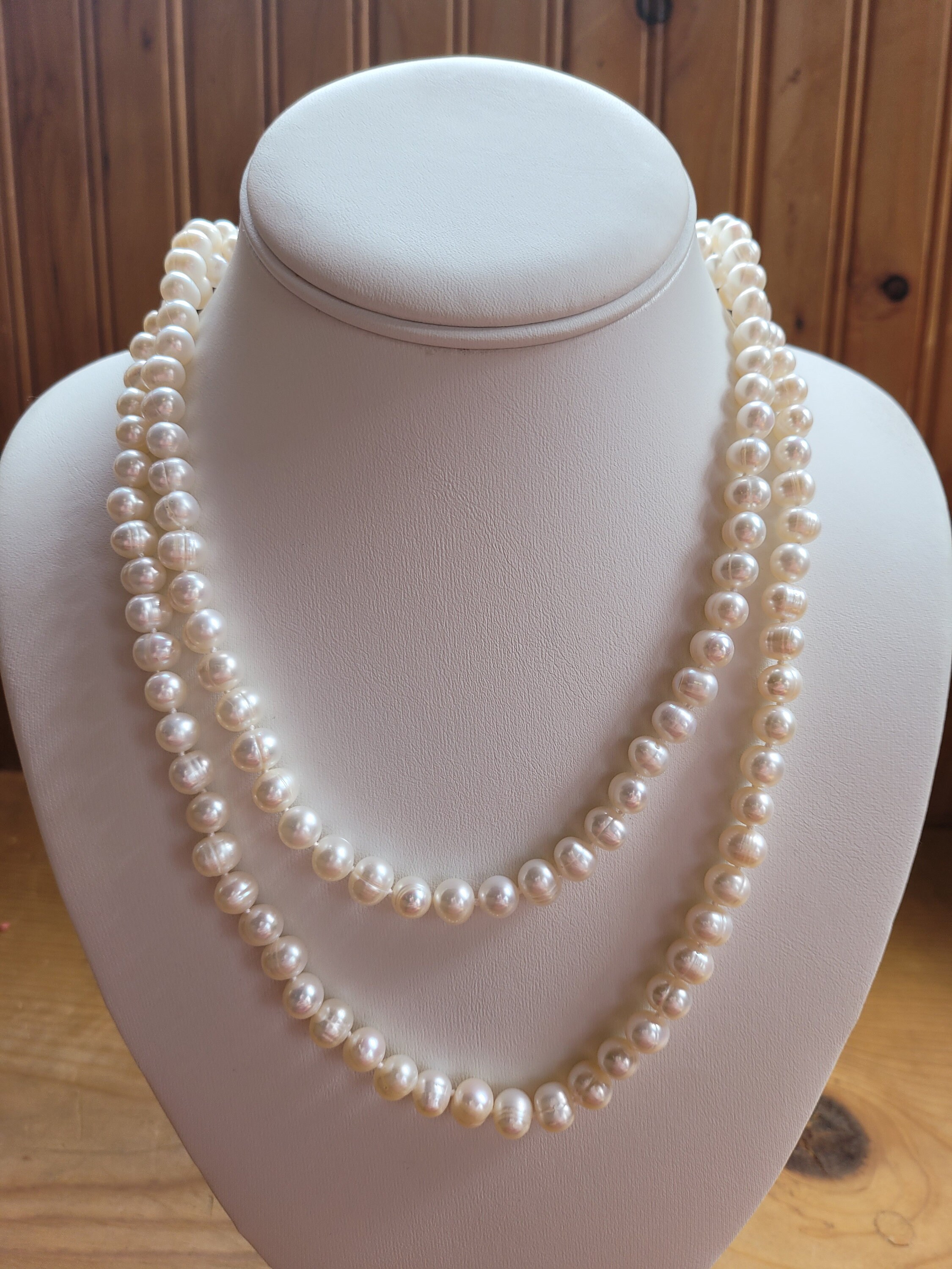 ネックレス・ペンダント Classic Pearl Necklace(4mm/6mm) #9744 Pearl Necklace - Etsy