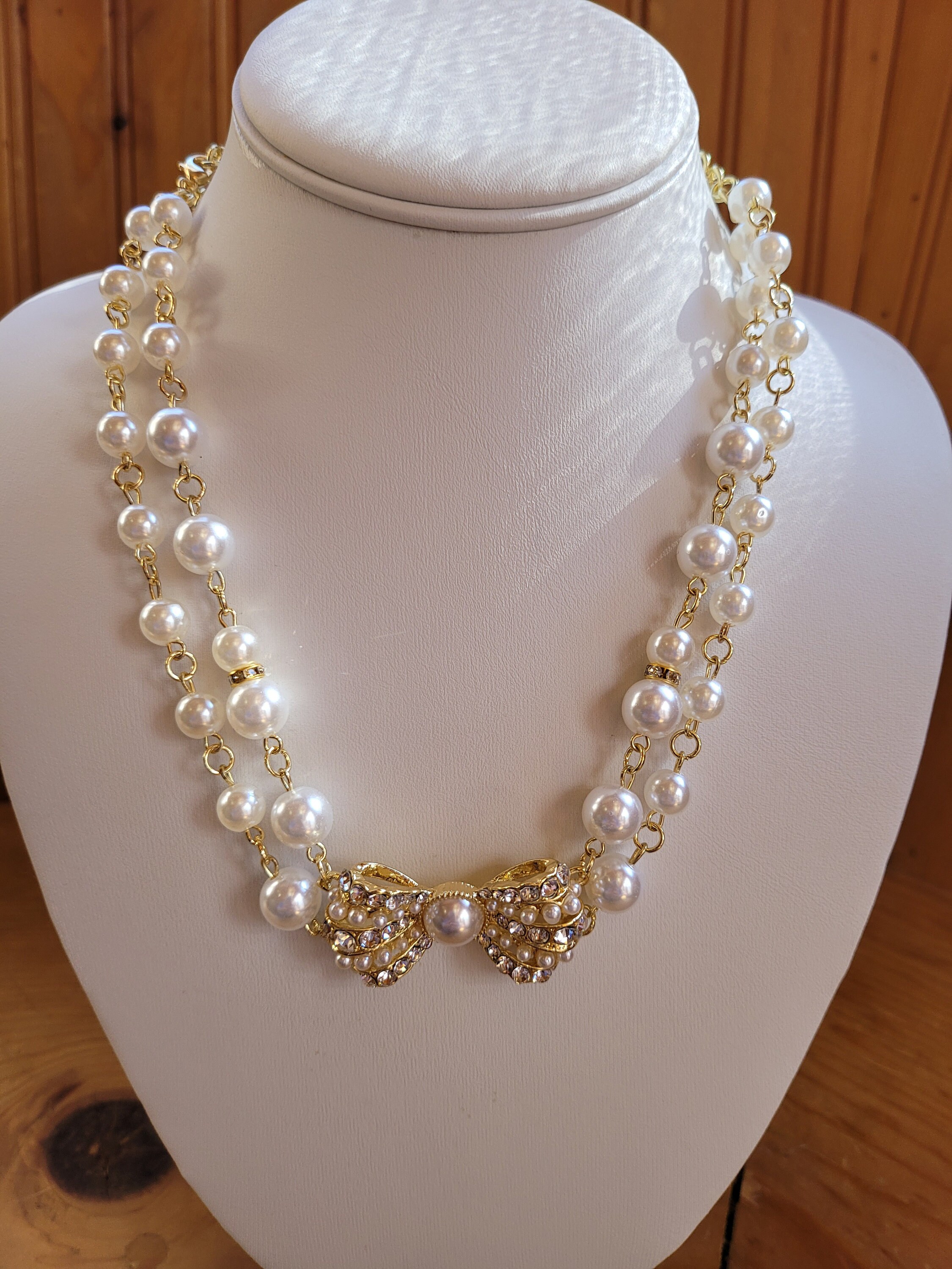 【Monday Edition】24SS PEARL BOW NECKLACE Pearl Bow Necklace - Etsy