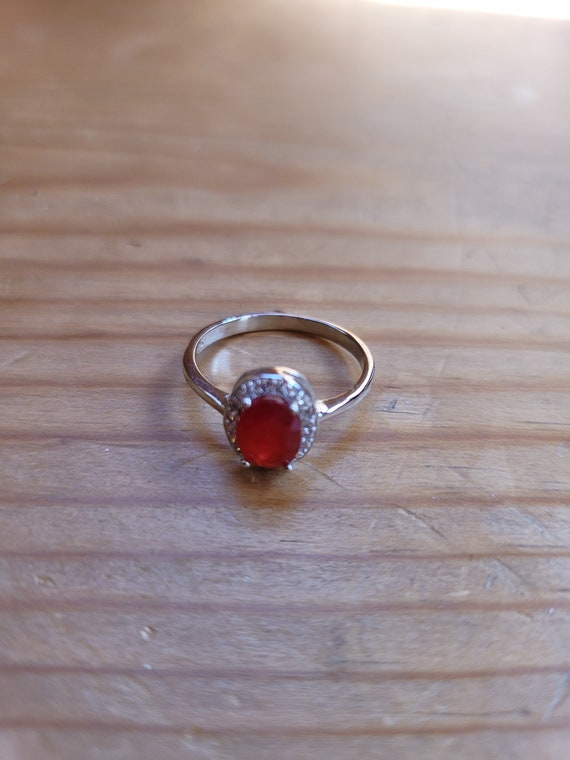 Ruby Solitaire Ring - image 1