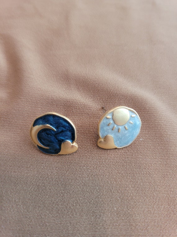 Sun and Moon Earrings