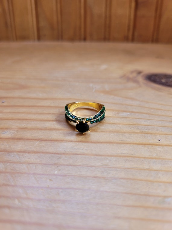Sapphire and Emerald Ring
