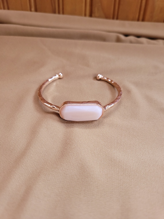 Rose Quartz Cuff Bracelet