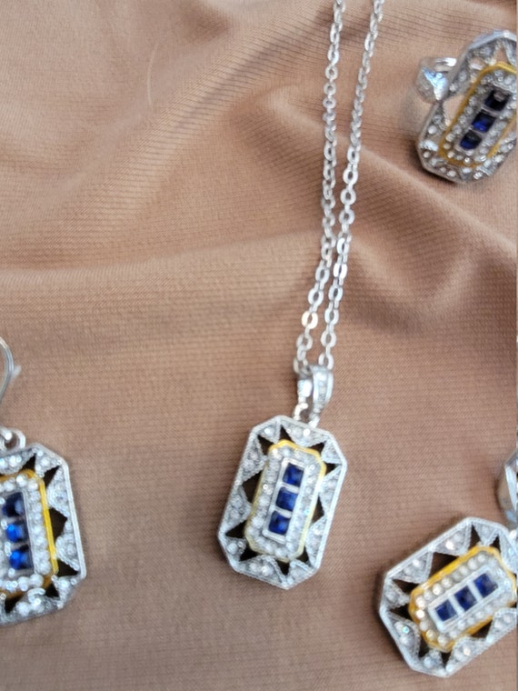 Sapphire Jewelry Set - image 6