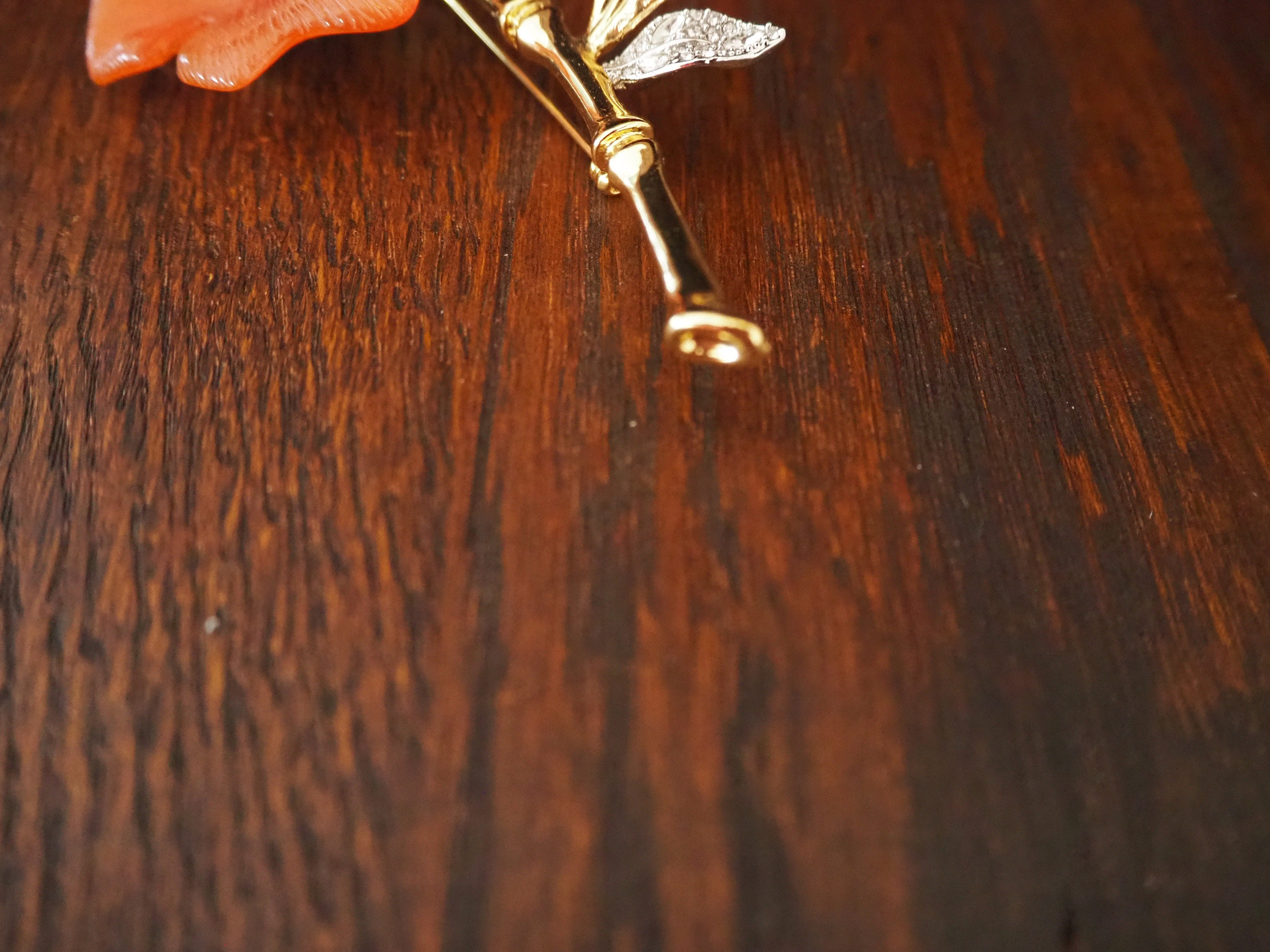 ピンクオーキッドブローチ - Etsy 日本