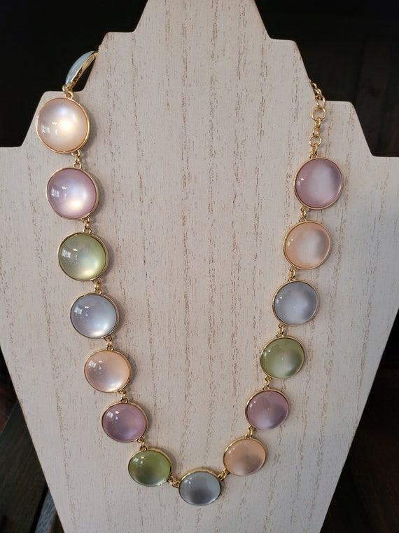 Pastel Disc Necklace