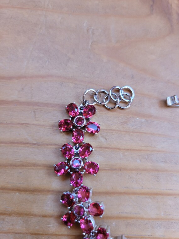 Ruby Flower Bracelet - image 3