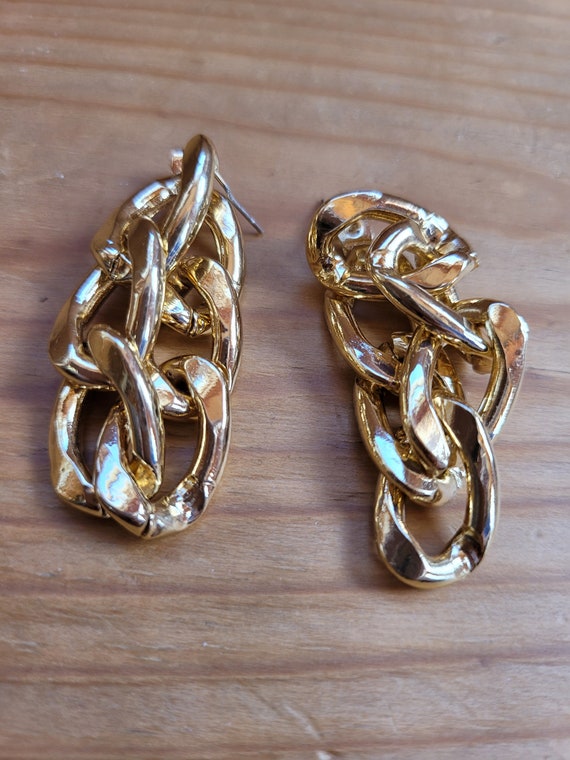 Chain Link Earrings Etsy Singapore