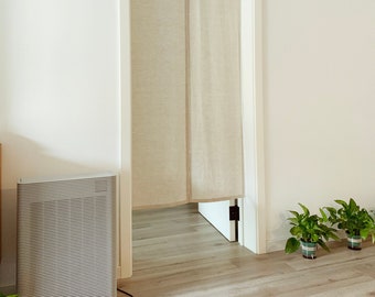 Pure Linen Noren Door Curtain ,Linen Curtainsl,  Long Noren, Custom Doorway curtain,6 Colors