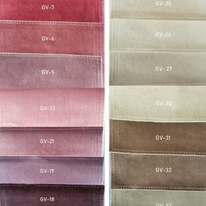 95 colors cotton Velvelt fabric samples,  velvet swatches,Curtain fabric samples, GV 90 colors