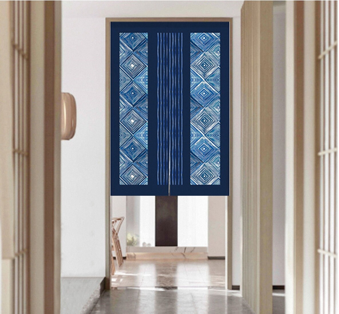 Hiseng Japanische Noren Vorhänge - 4er Set Leinen Raumteiler | 30x50cm Für Sushi-Bar & Wohnung