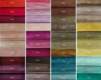 Próbki tkanin aksamitnych, próbki aksamitu bawełnianego, próbki tkanin zasłonowych, kolory YQ-82, aksamit bawełniany, aksamit zaciemniający.