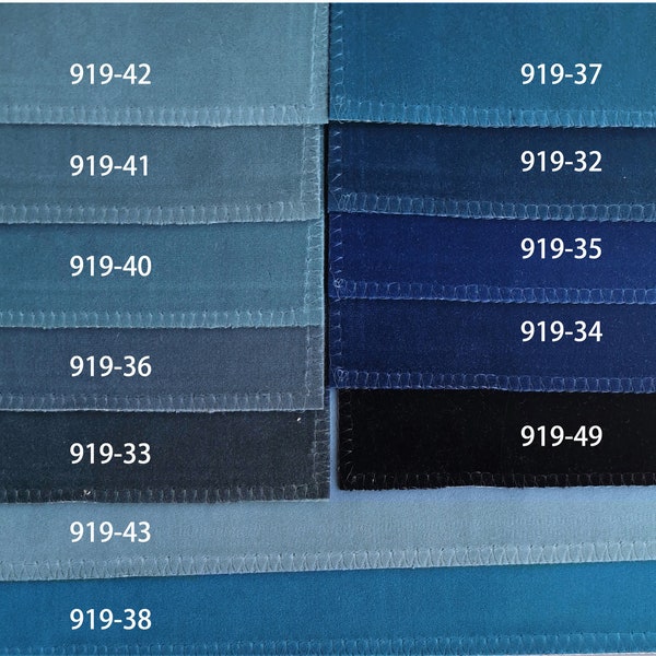 Velvelt fabric samples, velvet swatches,Curtain fabric samples, 919 49colors  , thermal velvet, blackout velvet.