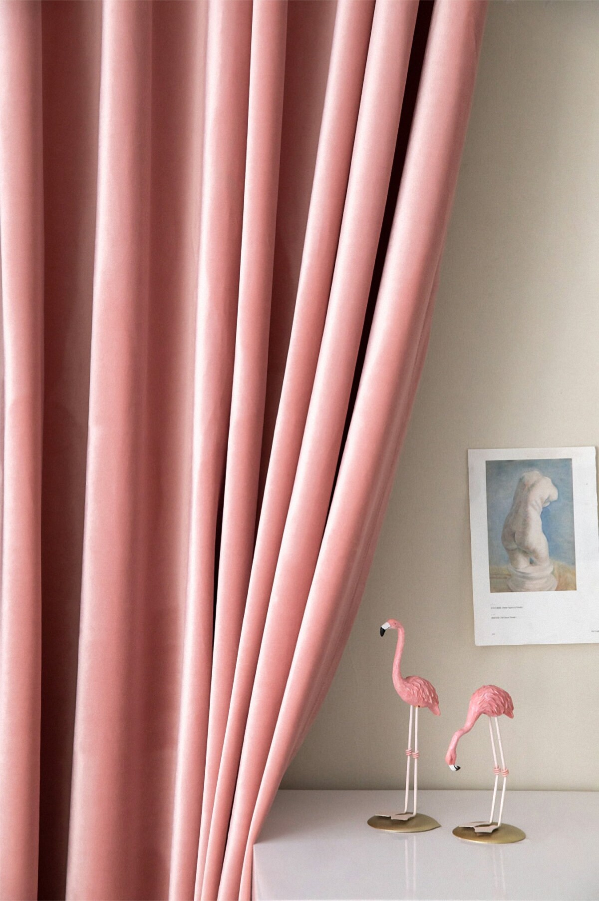 Pair of Hot Pink Velvet Curtain Draperieshundreds of Colors Etsy