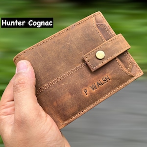 Personalised Gift For Him, Handmade Leather Wallet, RFID Safe Real Leather Wallet, Best Quality Wallet, Anniversary, Birthday Gift For Dad