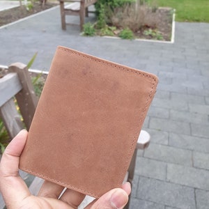 Cartera de cuero Hunter hecha a mano para hombres / Cartera especialmente diseñada para guardar más cosas / Regalo perfecto para aniversario, cumpleaños y día del padre