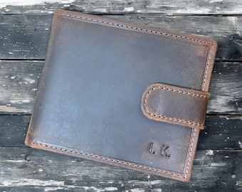 Personalized Leather Wallet for Men | Handmade, RFID Safe