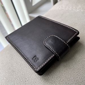 Carteira personalizada para homens | Presente para o pai | Carteira de couro masculina de qualidade premium | Presente para ele | Aniversário, Dia dos Pais, Presente de aniversário