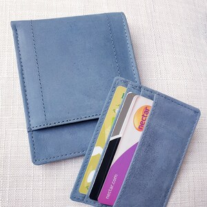 Cartera de cuero personalizada / Cartera de cuero hecha a mano para mujer de hombre / Cartera unisex hecha a mano de cuero genuino / Bolsa de regalo