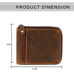 Cartera personalizada de cuero real de la mejor calidad / Cartera de hombre hecha a mano / Regalo perfecto para papá, Aniversario, Cumpleaños, Regalo de padrinos, En caja