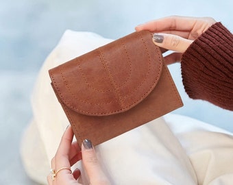 Handmade Real Leather Wallet for Women | RFID Safe Rustic Look Women's Clutch | Gift Bagged