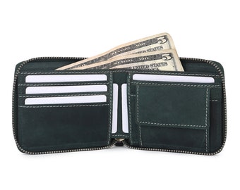 Portafoglio Uomo In Pelle Distressed Con Incisione Personalizzata E Blocco RFID - StarHide