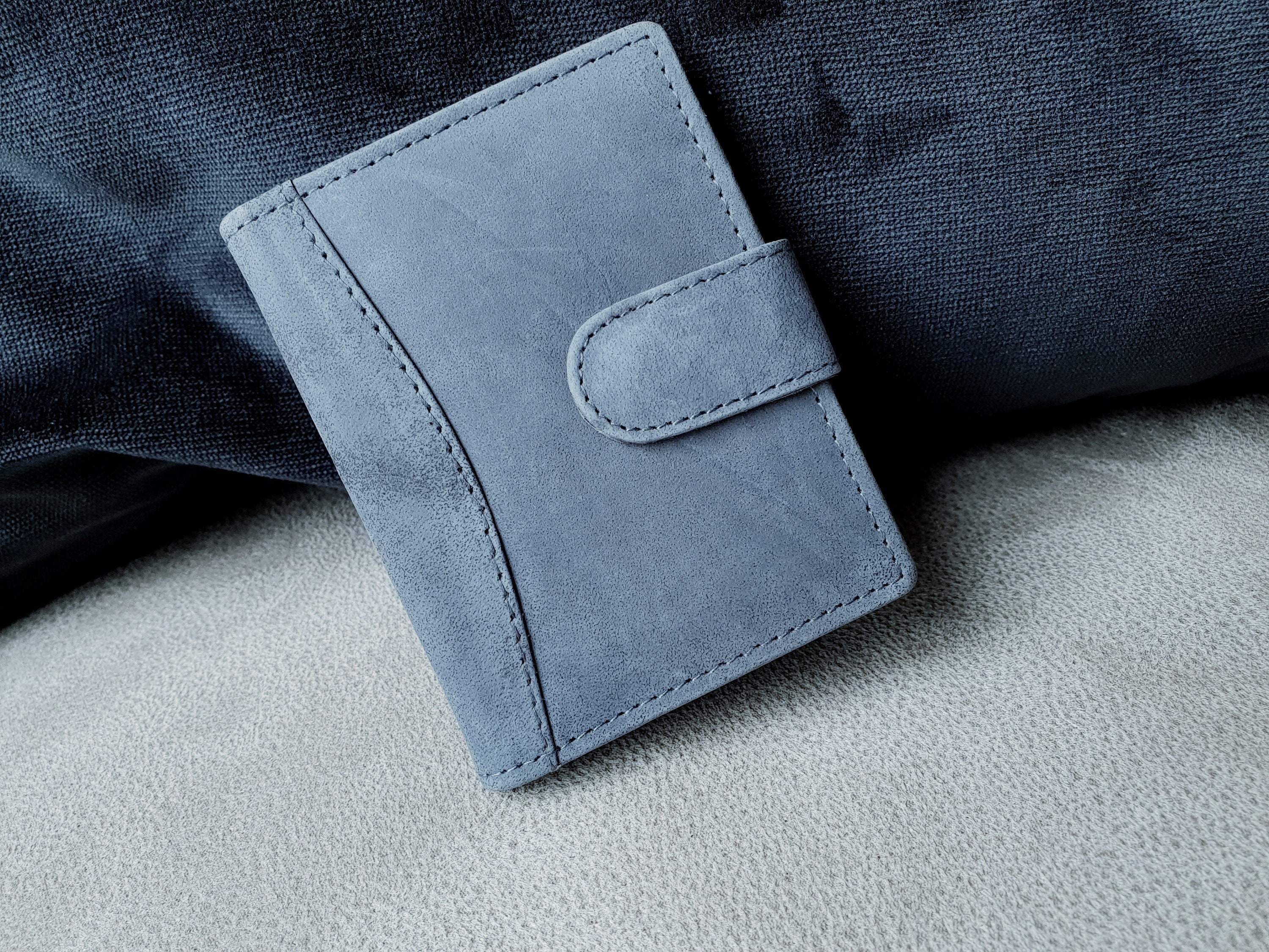 Handmade Personalised Real Leather Card Holder Slim Wallet