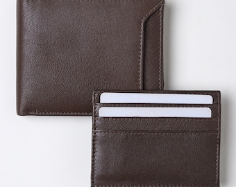 Handmade Leather Bifold Wallet | Personalized Gift for Him/Her