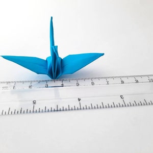 Origami crane blue shade tone Paper cranes Wedding decorations origami gift Party decorations paper anniversary image 9