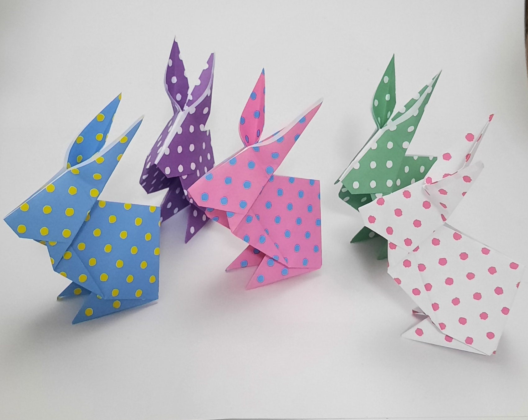 Origami Bunny Origami Easter Bunny Origami Rabbit Origami Decor