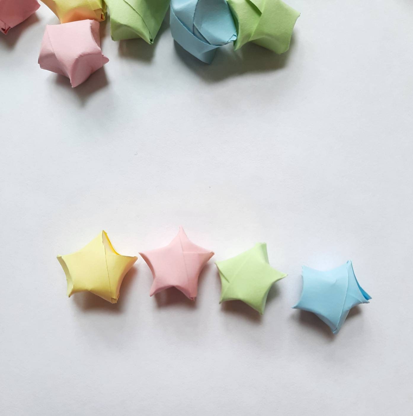 Assorted Pastels Handmade Origami Paper Stars // 50/100 Count -  in  2023