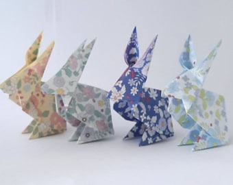 Origami Bunny | Origami Easter Bunny | Origami Rabbit | Origami decor | Origami gift | Easter gifts | Spring decor