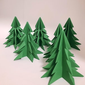 Árbol de Navidad de papel / Adornos para árbol de Navidad / Centro de mesa navideño / Decoraciones de papel / Decoración navideña
