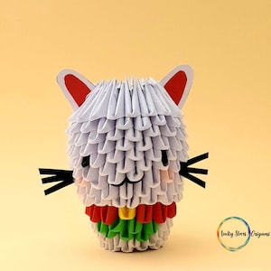 Origami Japanese Lucky Cat ornaments, Japanese Gifts, Birthday gifts, Decorations for Business, Home, Office