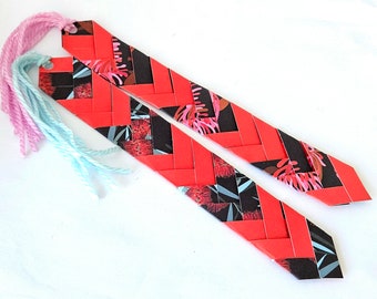 Origami woven Bookmark, Handmade Bookmarks, Bookmark For Teacher, Bookmark For Women, Christmas Gifts, Mother's day Gift