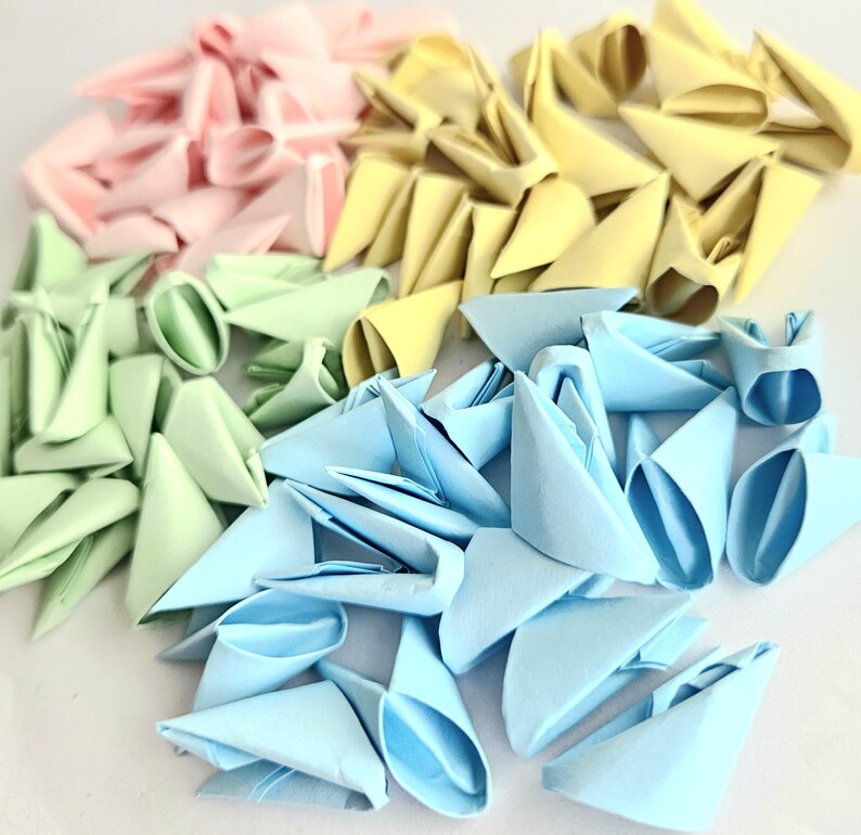 3D Origami Modules | Rainbow Paper Units for Swan, Vase, Dragon Crafts ...