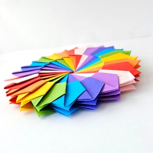 Origami Rainbow coasters, centrepiece decor, wedding decorations, party favor image 2