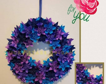 Christmas wreath, Floral Wreath, Origami flower Wreaths, Wreaths & door hangers