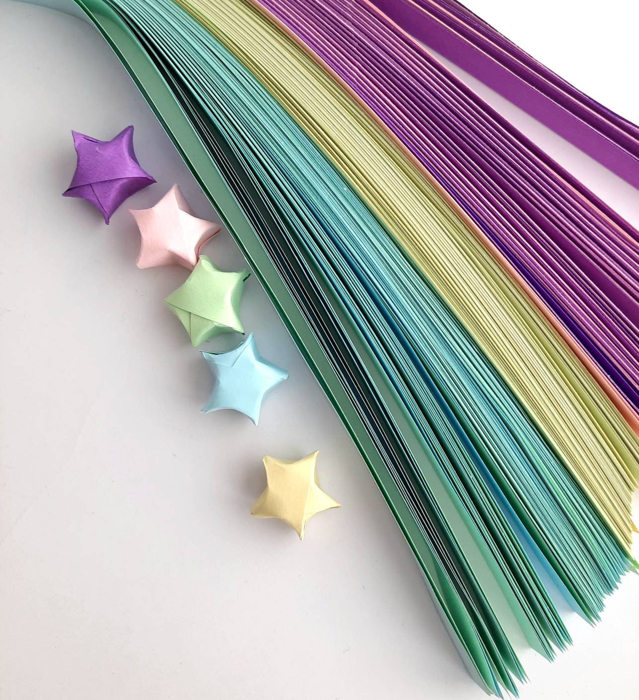 Origami Stars Paper Strips 5 Assortment Color Star Paper Strip
