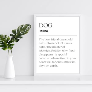 Dog Grooming Salon Decor, Wall Art Decor, Dog Parlour Signs, Dog Groomer Definition, Dog Grooming Signs, Font Variation 2